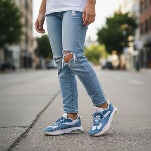 Nike Air Jordan’s 200E Women's Blue/Pink Sneakers Size-9.5 NWOT